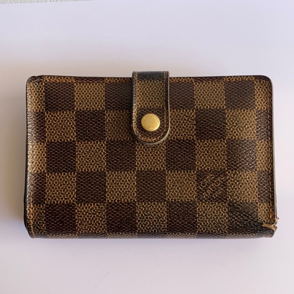 LV Damier Ebene Kisslock Wallet - Picture 2 of 14
